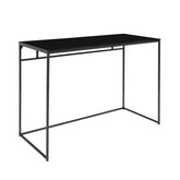 Birou negru din otel si PAL melaminat 100 cm Vita House Nordic